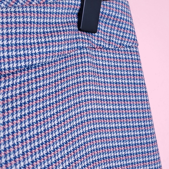 Pendleton Plaid Houndstooth Blue Wool Pants - Picture 4 of 16